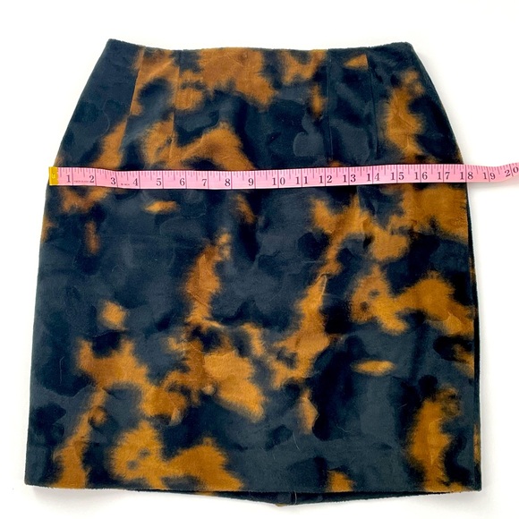 VTG Harvé Bernard Black Bronze “Tortoise Shell” High Waist Miniskirt - Picture 14 of 14